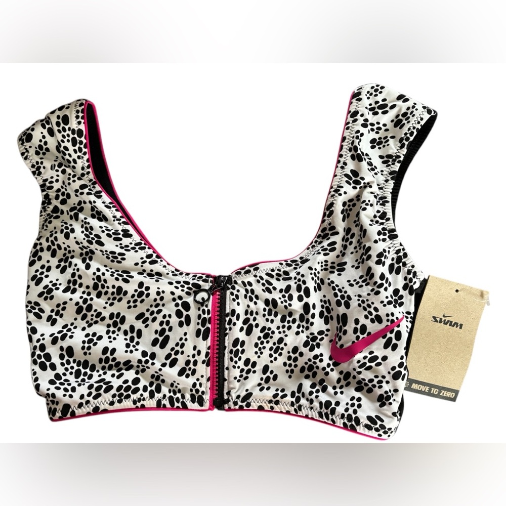 Nike Women's Swim Party Dots Crop Bikini Top